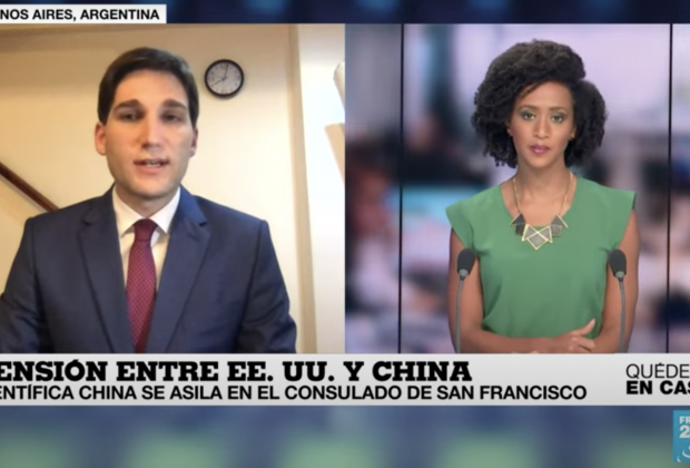 Entrevista en France 24 sobre la creciente tensión entre EEUU y China